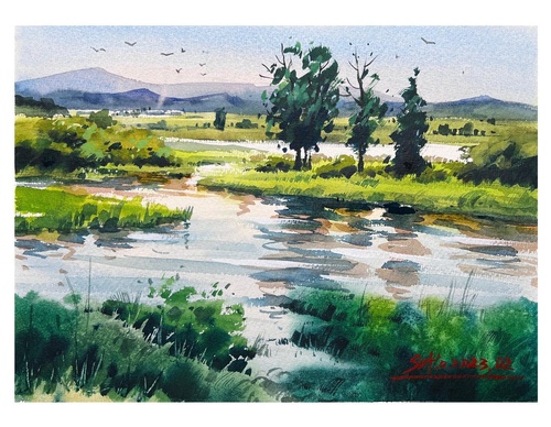 Gallery Of WaterColor Painting By Sofia Wu Mei - China