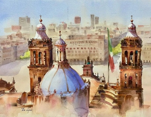Galeria de pinturas em aquarela de Tere Lojero – México