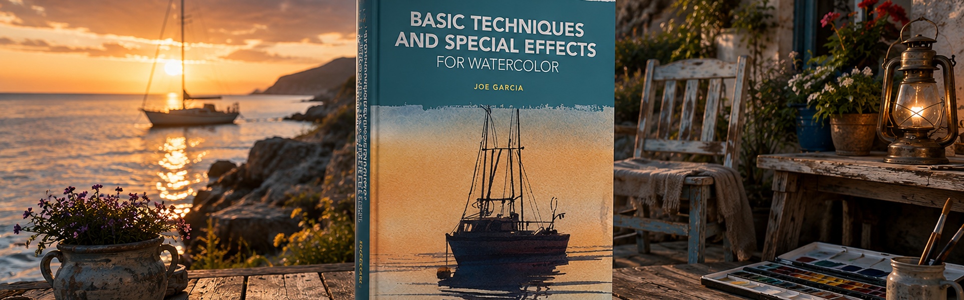 Técnicas básicas y efectos especiales para acuarela por Joe Garcia