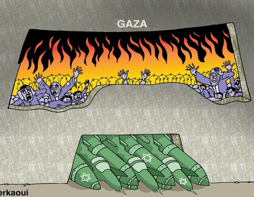 Galeria de cartoon sobre o Genocídio de Gaza