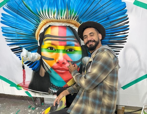 Gallery of street painting by Eduardo Kobra - Brazil