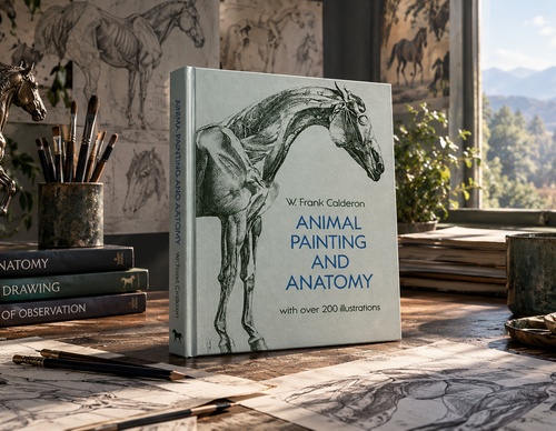 Animal Painting and Anatomy (Dover Anatomy for Artists) by W. Frank Calderon