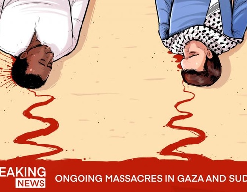 Breaking news from gaza and sudan