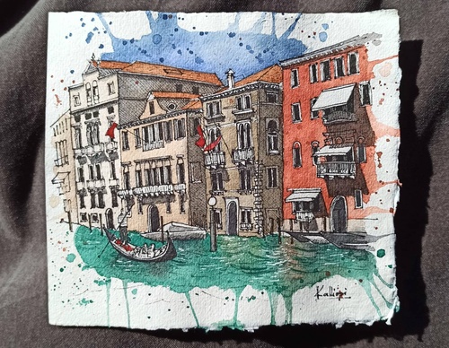 Galeria de pinturas em aquarela de Kalliopi C - Escócia