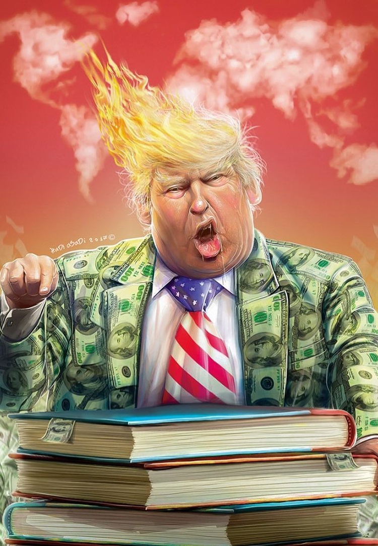Gallery of International Cartoons & Caricatures About Trump