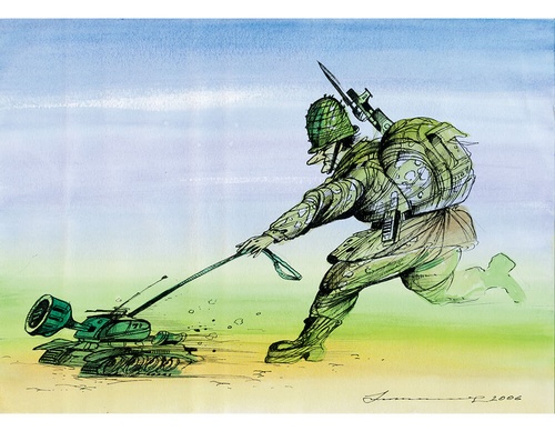 Gallery of Humor Artworks about Gaza and War