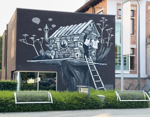 Gallery Of Street Art By Gijs Vanhee - Belgium