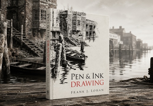 Desenho a caneta e tinta de Frank J. Lohan
