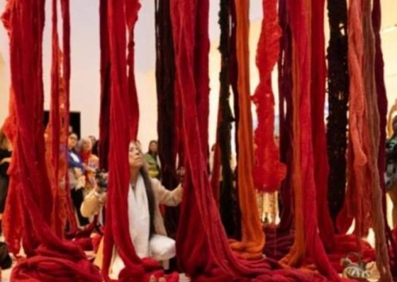 Malba explores the link between textile art and pre-Columbian