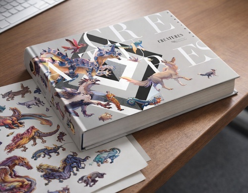 Livro de arte do mundo visual de criaturas estranhas e criativas de Le Yamamura