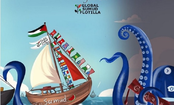 Humanitarian Mission: Palestinian Artist in Gaza Sends Message to Flotilla
