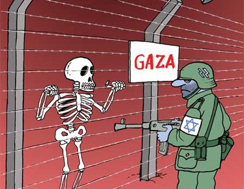 Galeria de cartoon sobre o Genocídio de Gaza