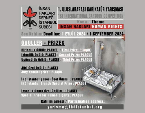 1º Concurso Internacional de Cartoon, Associação de Direitos Humanos, Istambul 2024, Turquia