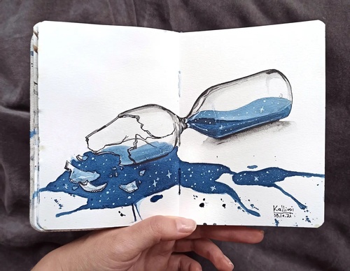 Galeria de pinturas em aquarela de Kalliopi C - Escócia
