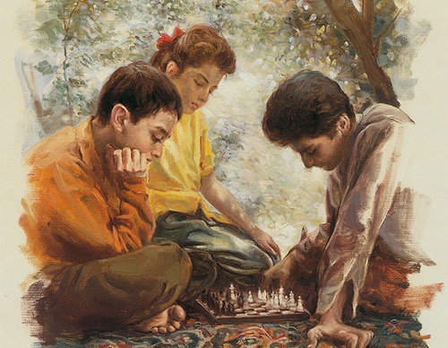Galería de pintura de morteza katouzian- Irán