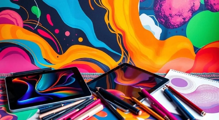 Uso di teknologia den kreashon di arte abstrakto