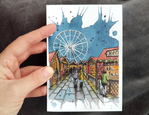 Galeria de pinturas em aquarela de Kalliopi C - Escócia