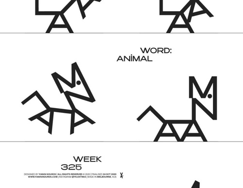 blank poster animal