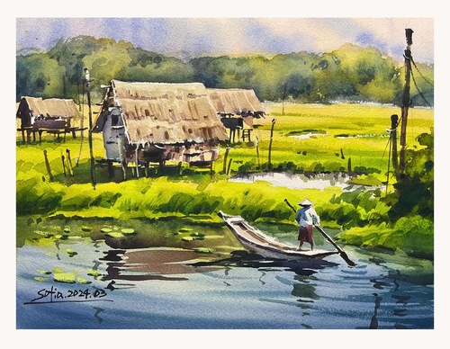 Gallery Of WaterColor Painting By Sofia Wu Mei - China