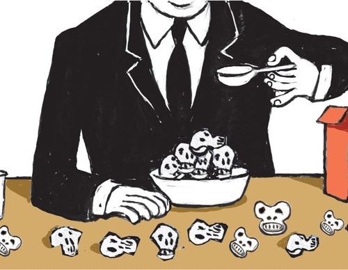 Galería de caricaturas de Arnaldo Angeli Filho-Brasil