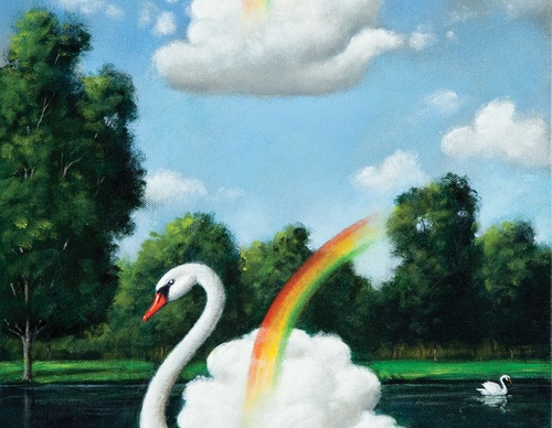 Gallery of humor painting by Rafal Olbinski - Poland