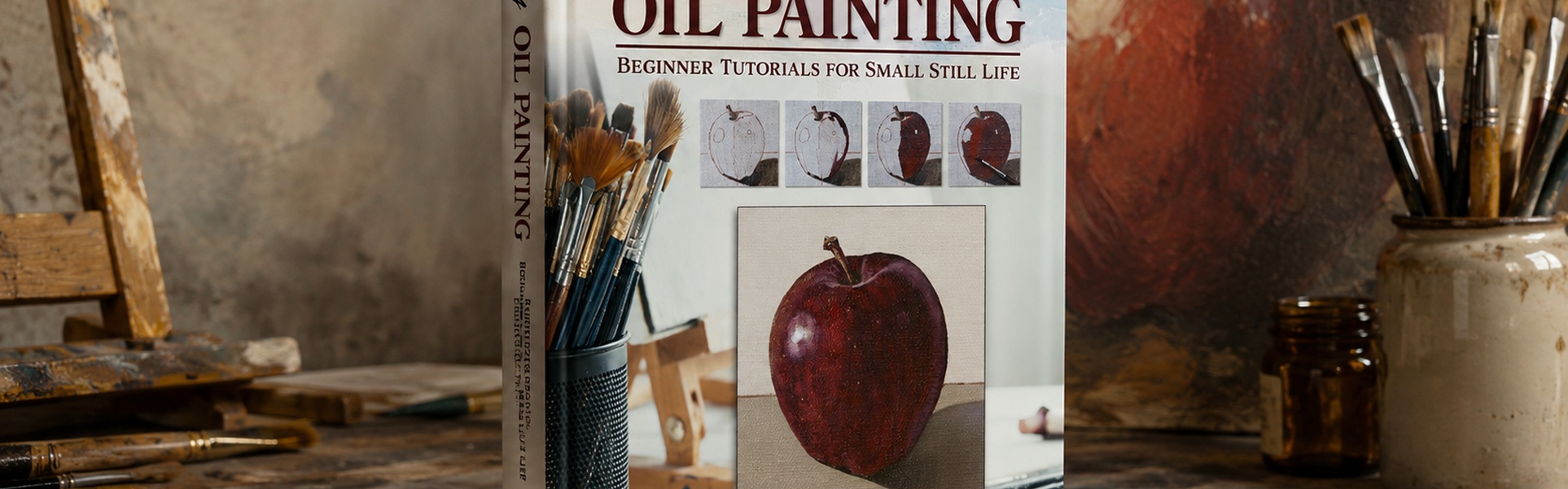 Pasos sencillos para pintar al óleo: tutoriales para principiantes sobre bodegones pequeños por Estelle Day