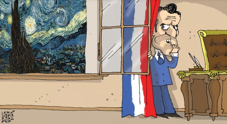 from Van Gogh and Macron