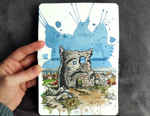 Galeria de pinturas em aquarela de Kalliopi C - Escócia