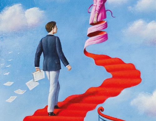 Gallery of humor painting by Rafal Olbinski - Poland