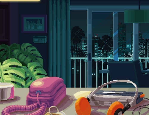 Galería De Ilustración Del Abuelo RetroWave - México
