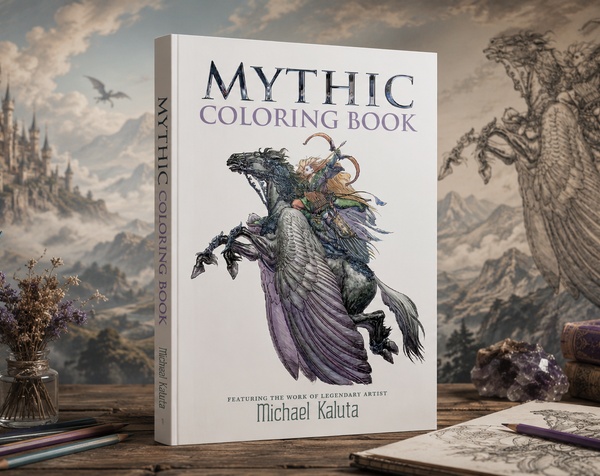 Mythic Coloring Book by Charles Vess