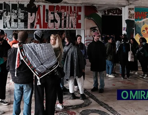 Ruínas da Eurofil transformadas em galeria de arte urbana sobre Gaza