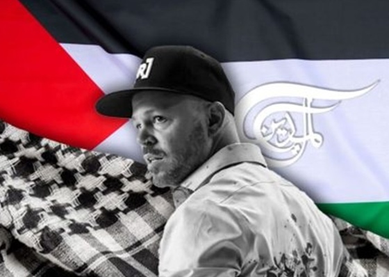 Resident raises his voice for Palestine
