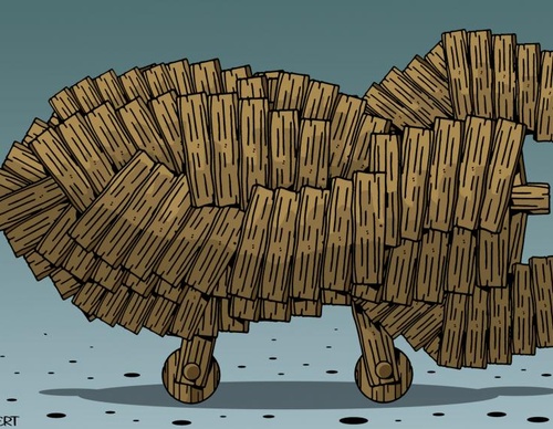 Trojan horse Do not let it in...
