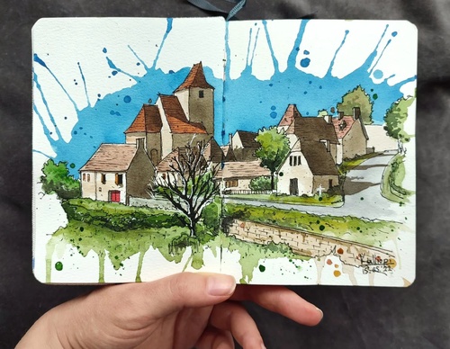 Galeria de pinturas em aquarela de Kalliopi C - Escócia