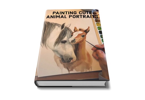 Pintura de lindos retratos de animales por Gloria Fisher