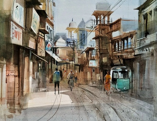 Gallery Of Watercolor Painting By Milind Mulick - India