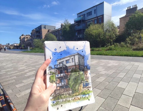 Galeria de pinturas em aquarela de Kalliopi C - Escócia