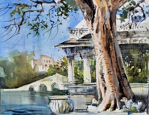 Gallery Of Watercolor Painting By Milind Mulick - India