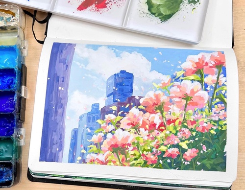 Gallery Of WaterColor Painting By Nha An - Germany