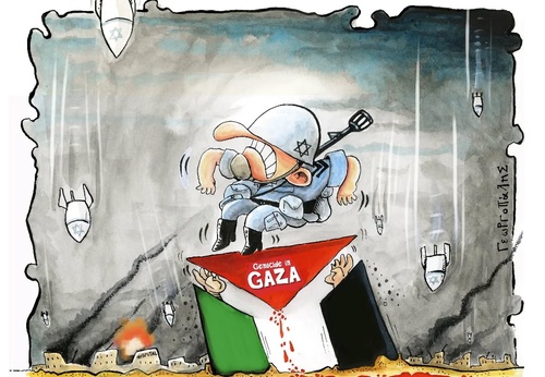 Genocidio en Gaza – Obra de Dimitris Georgopalis (Grecia)