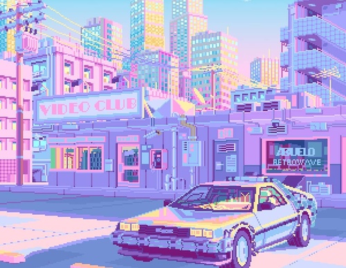 Galería De Ilustración Del Abuelo RetroWave - México
