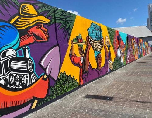 A Mural Telling the Story of Afro-Caribbean People in Panama