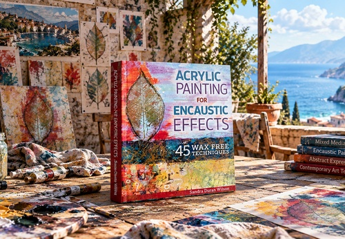 Acrylic Painting for Encaustic Effects: 45 Wax Free Techniques by Sandra Duran-Wilson