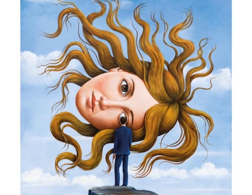 Gallery of humor painting by Rafal Olbinski - Poland