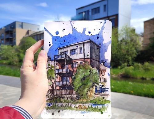 Galeria de pinturas em aquarela de Kalliopi C - Escócia