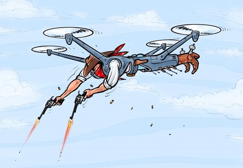 Drone fora da lei.. Fora-da-lei americano..
