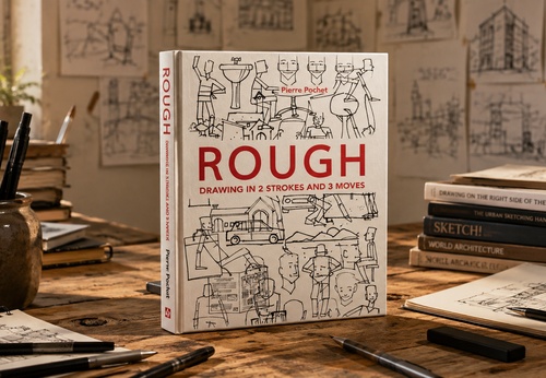 Rough: Drawing in 2 Strokes and 3 Moves by Pierre Pochet