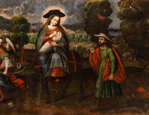 The stolen paintings were returned to Peru