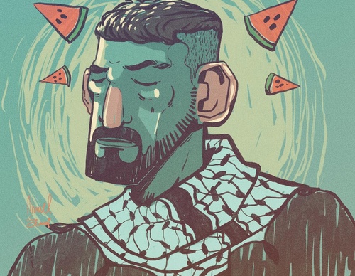 Gallery ,Illustration , Ahmad Adawy,Palestine